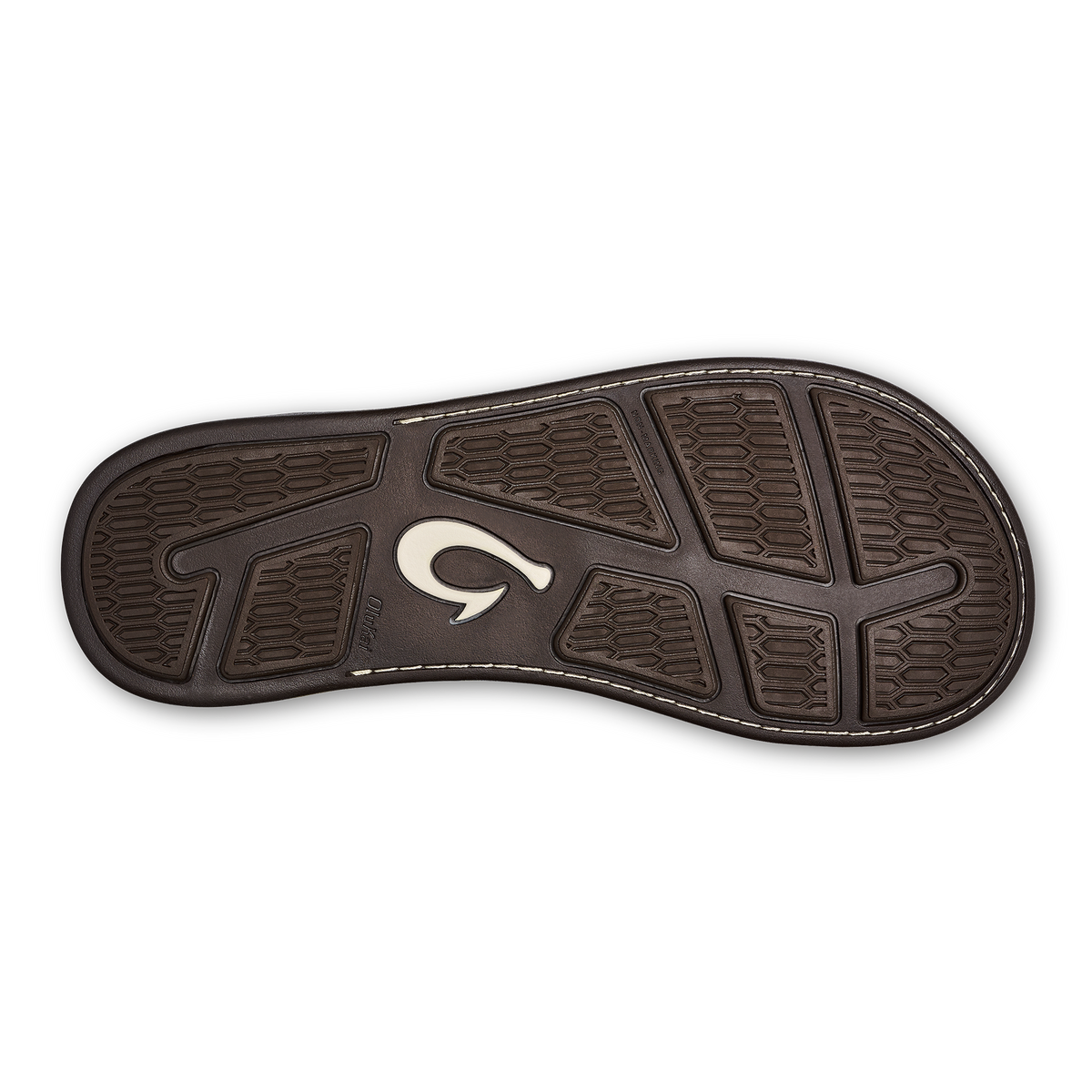 OluKai Tuahine Men's Waterproof Leather Beach Sandals - Hunter