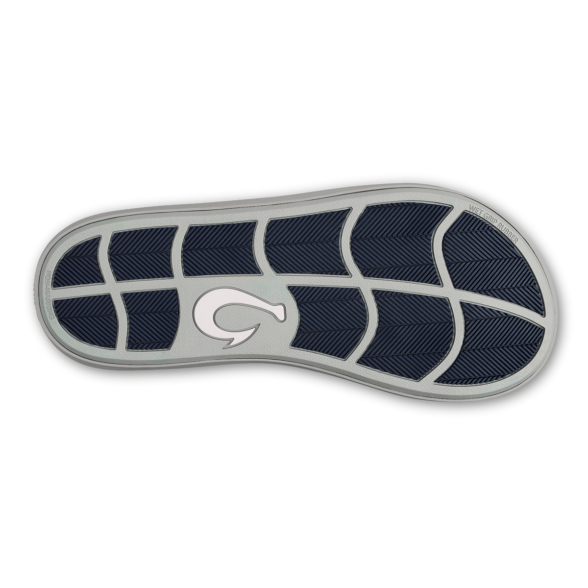 OluKai Pili Men’s Waterproof Leather Sandals - Ash / Mood Indigo