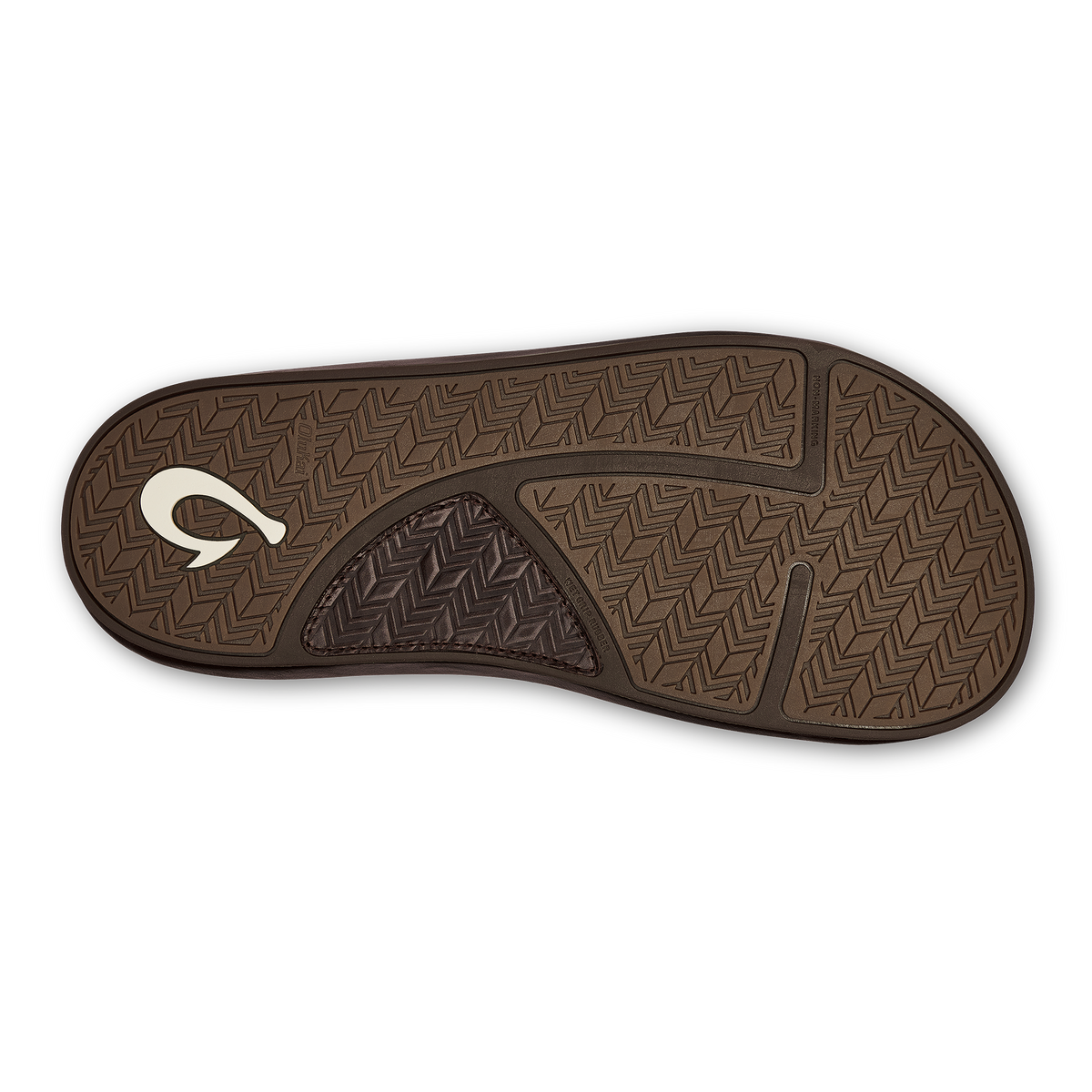 OluKai ‘Ilikai Men‘s Leather Beach Sandals - Dark Wood