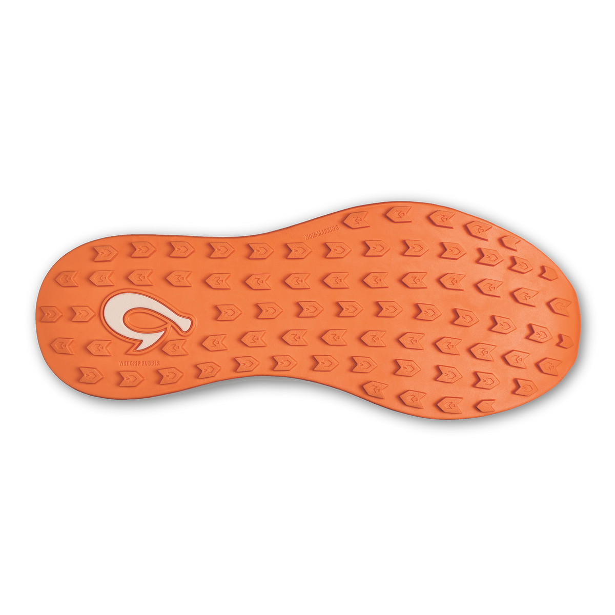 OluKai Manele Men’s Breathable Golf Shoes - Pale Moss / Molten Orange