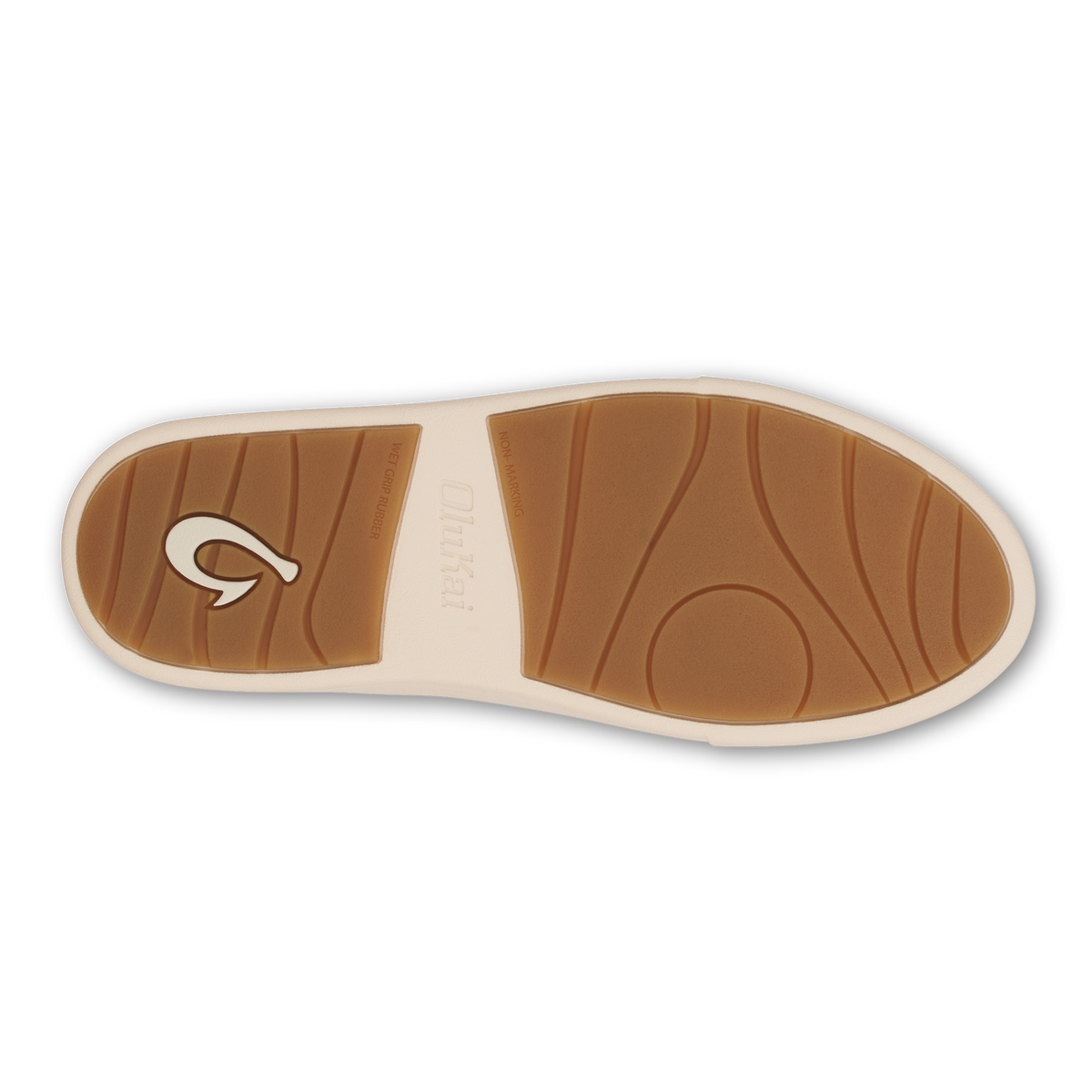 OluKai Hā‘upu Women’s Leather Sneakers - Navy / Off White