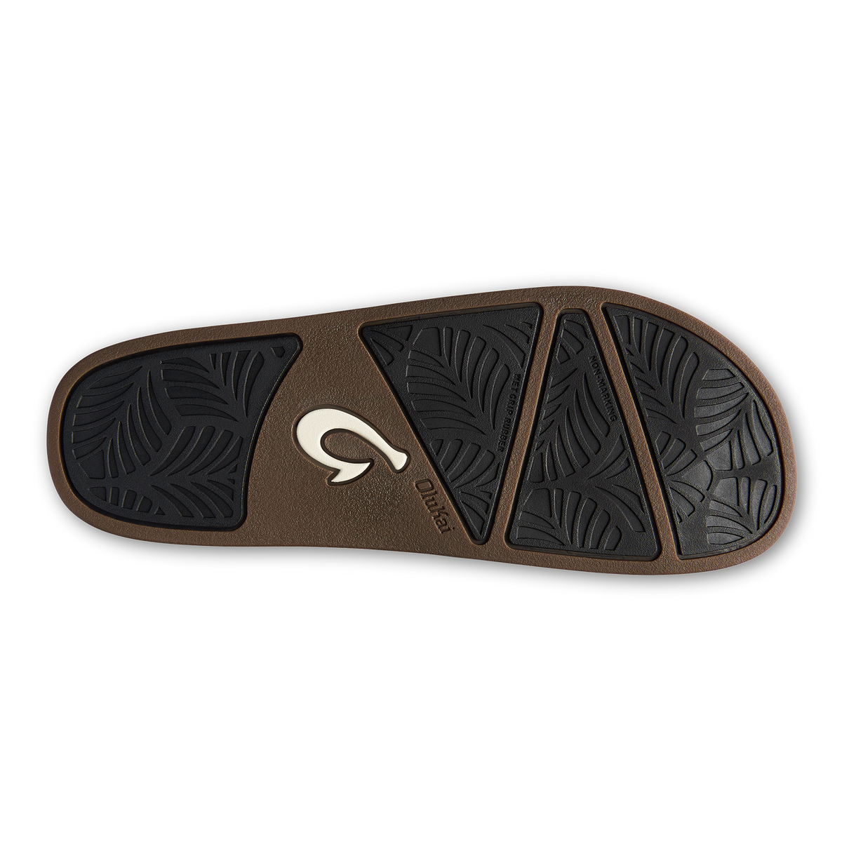 OluKai Kāmola Women’s Leather Slide Sandals - Black