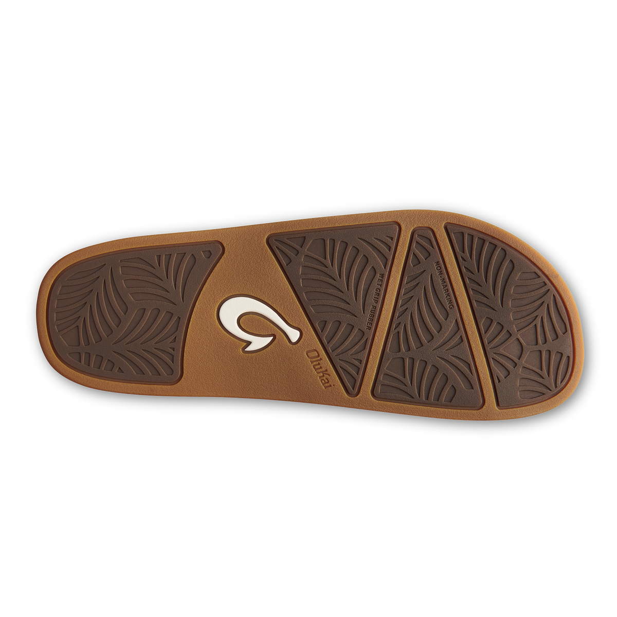 OluKai Kāmola Women’s Leather Slide Sandals - Tan