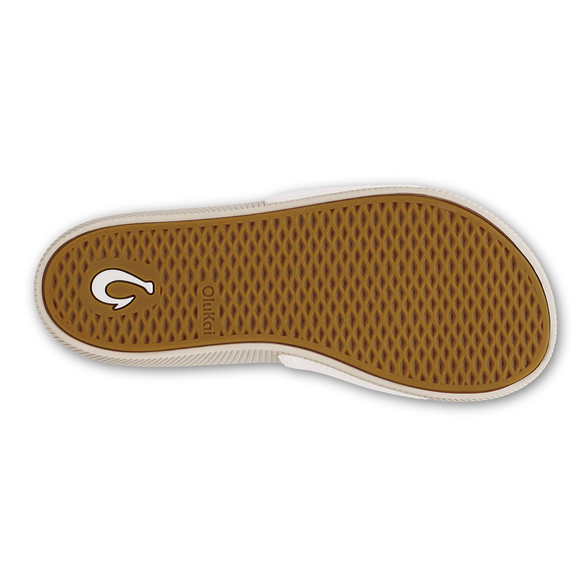 OluKai Ulele Slide - Bright White / Tapa