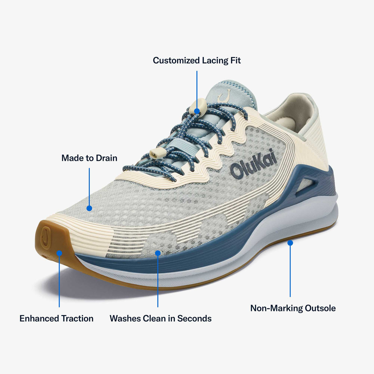 OluKai ‘Ahi Men’s Water Boat Shoes for Men