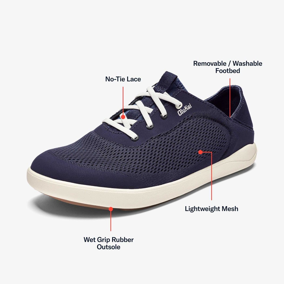 OluKai Moku Pae Men's Boat Shoes for Men