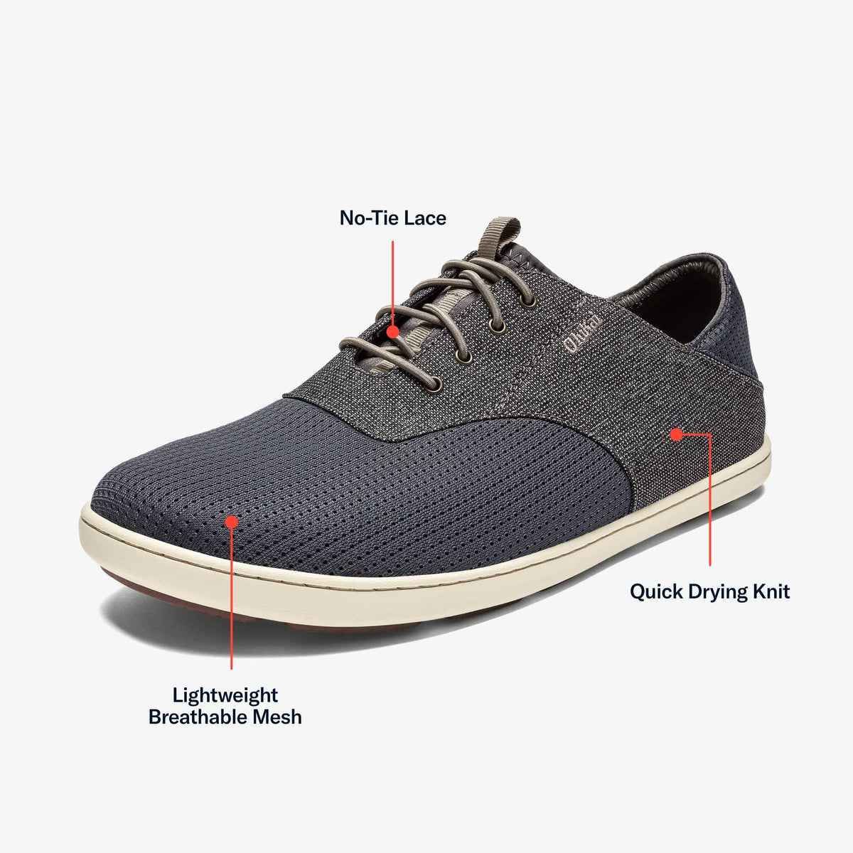 OluKai Nohea Moku Men's Boat Shoes for Men
