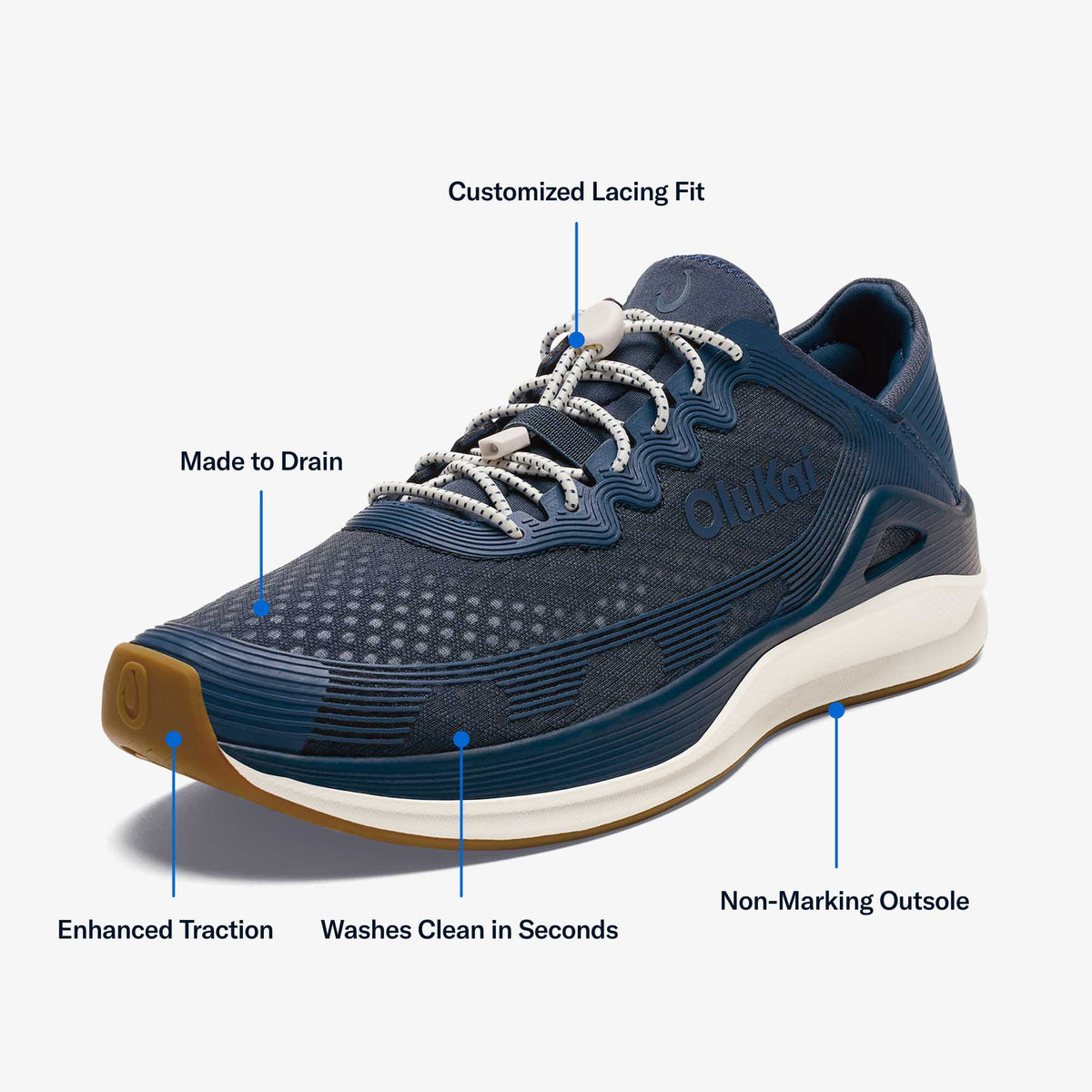 OluKai ‘Ahi Men’s Water Boat Shoes for Men