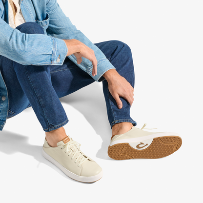 OluKai Lae‘ahi Lī ‘Ili Men's Leather Sneakers for Men