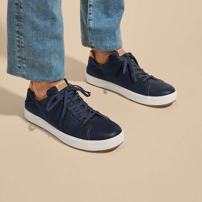 OluKai Lae‘ahi Lī ‘Ili Men's Leather Sneakers for Men