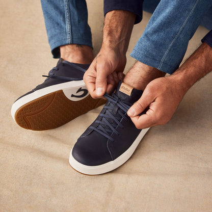 OluKai Lae‘ahi Lī ‘Ili Men's Leather Sneakers for Men