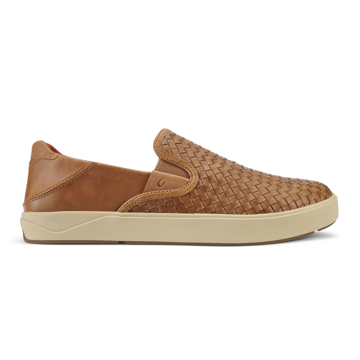 OluKai Lae‘ahi Lauhala Men's Leather Slip-On Sneakers for Men