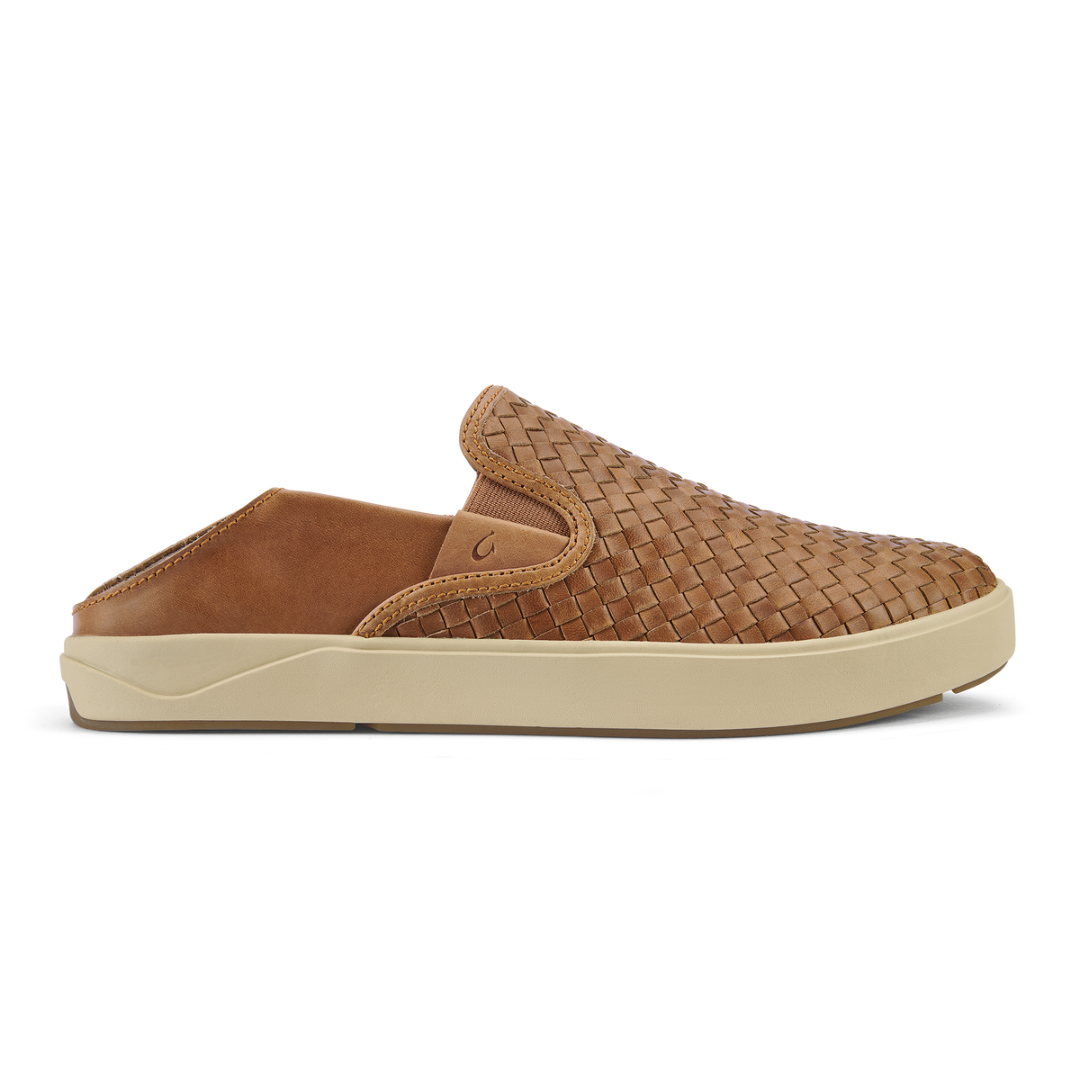 OluKai Lae‘ahi Lauhala Men's Leather Slip-On Sneakers for Men
