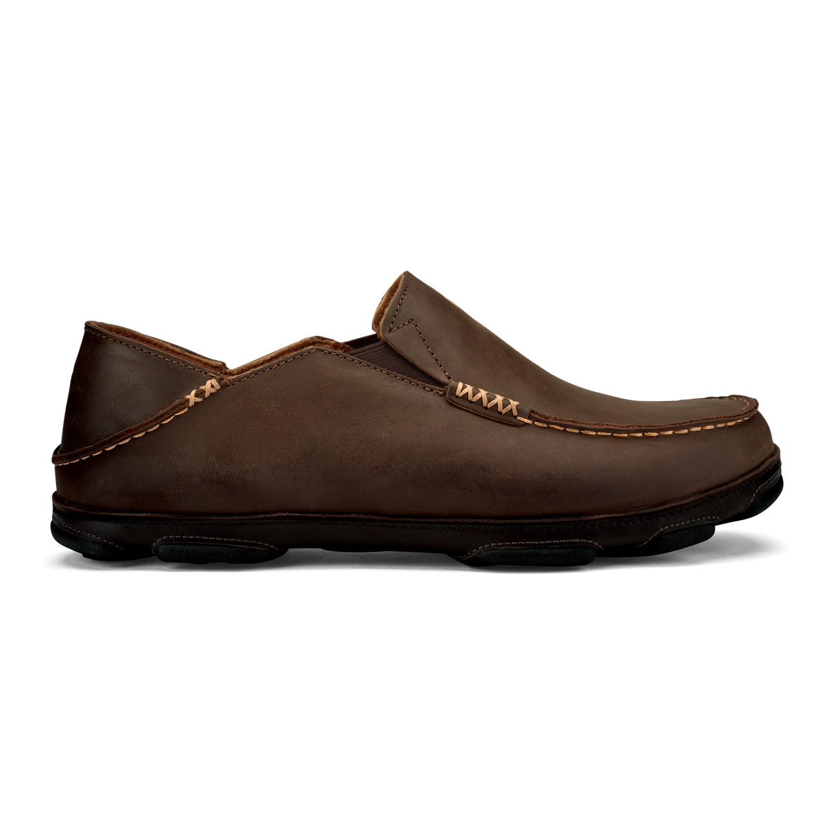 OluKai Moloā Men's Leather Slip On Shoes for Men