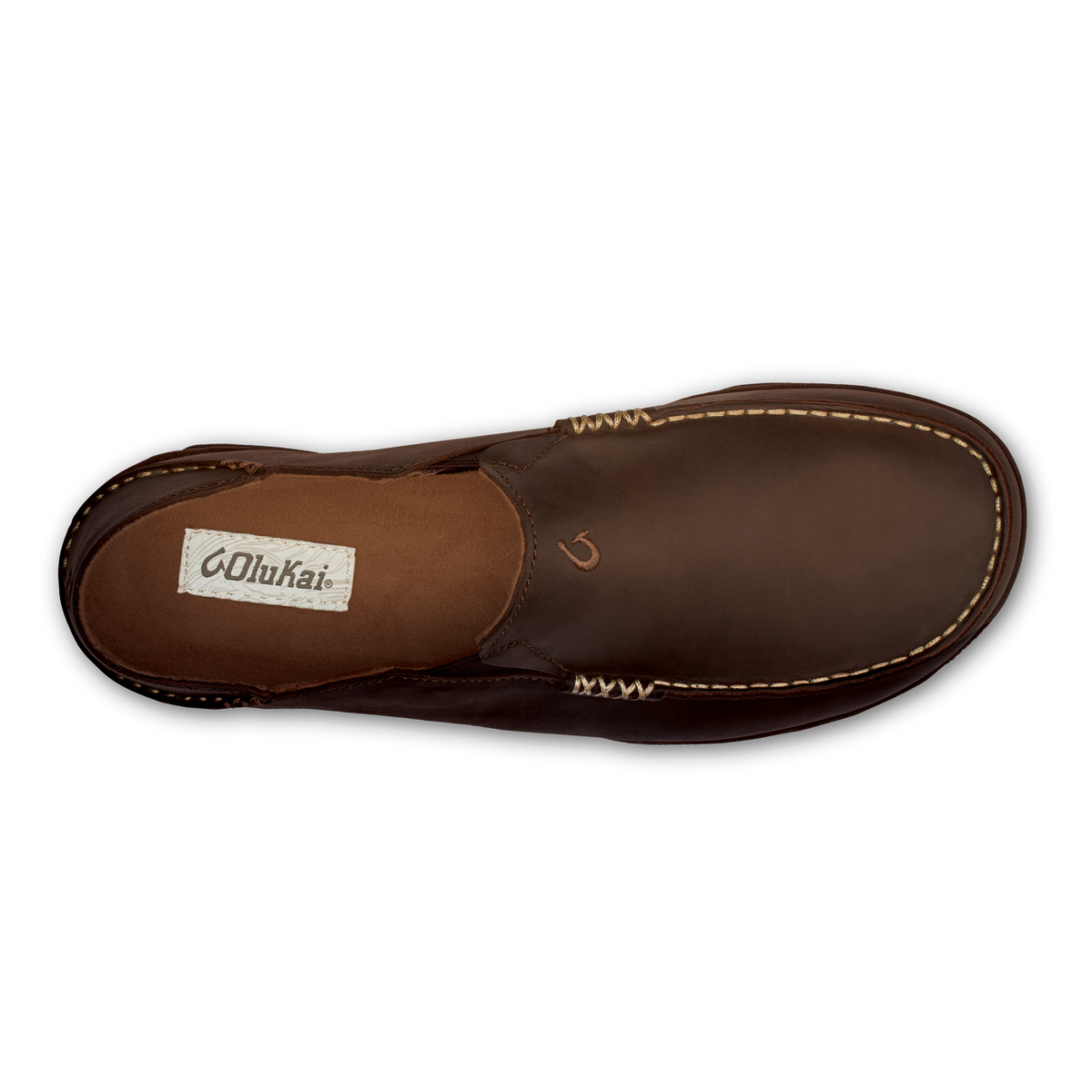 OluKai Moloā Men's Leather Slip On Shoes for Men