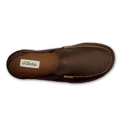 OluKai Moloā Men's Leather Slip On Shoes for Men