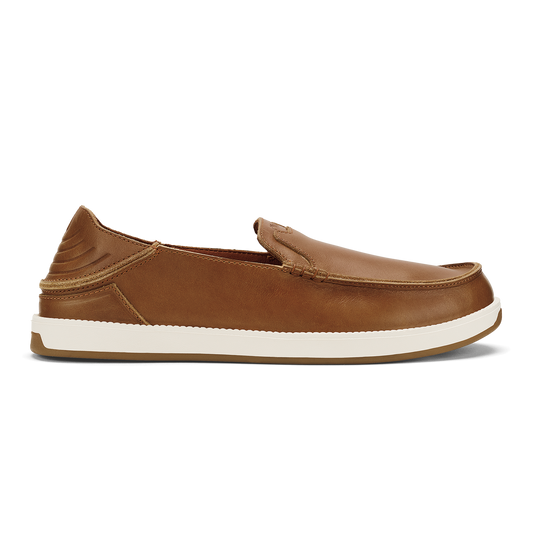 OluKai Kākaha Nia Men‘s Leather Slip-On Shoes for Men