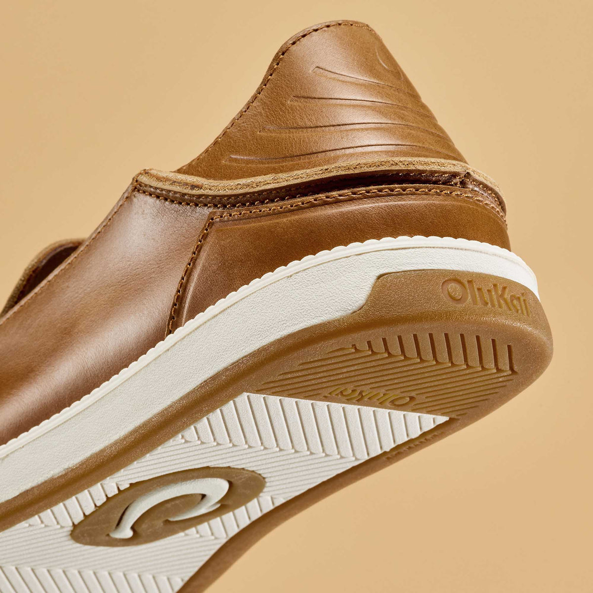 OluKai Kākaha Nia Men‘s Leather Slip-On Shoes for Men