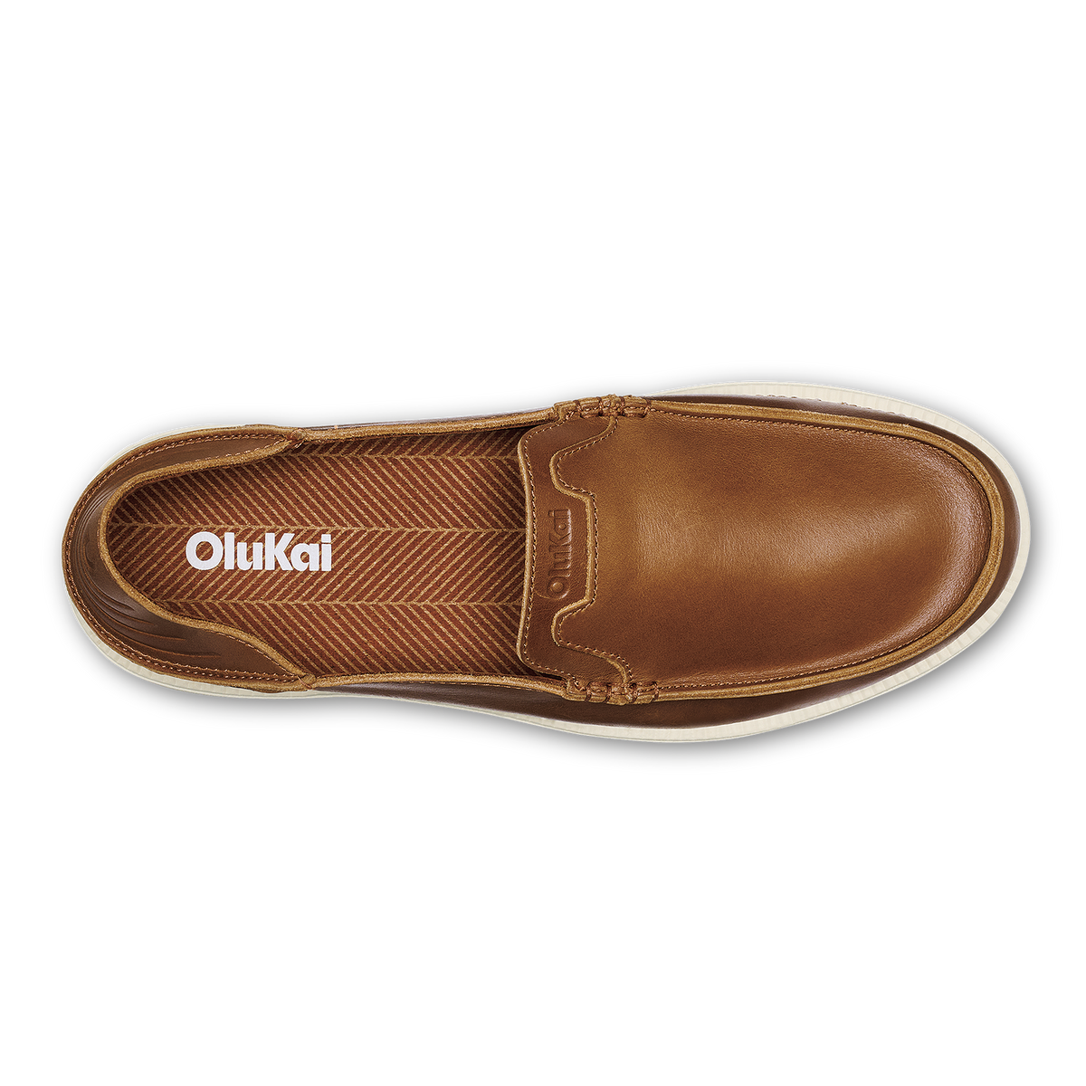 OluKai Kākaha Nia Men‘s Leather Slip-On Shoes for Men