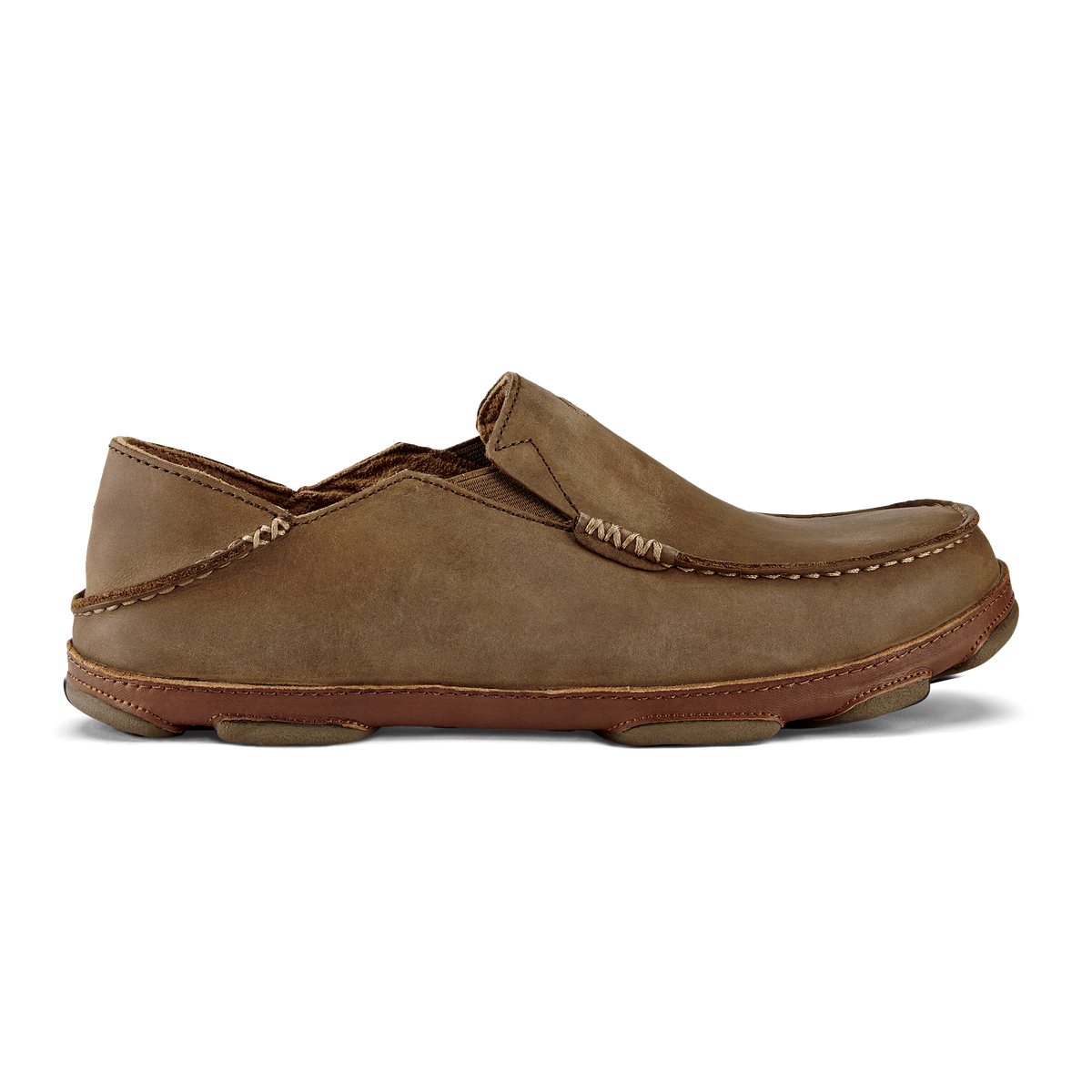 OluKai Moloā Men's Leather Slip On Shoes for Men
