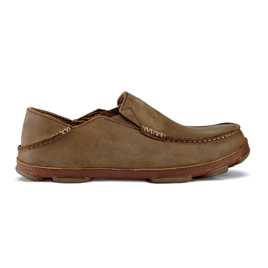OluKai Moloā Men's Leather Slip On Shoes for Men