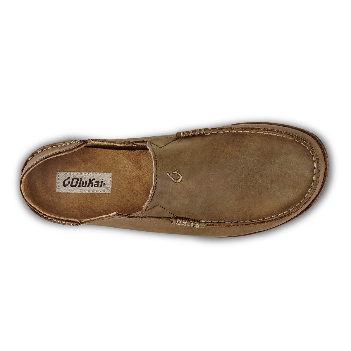 OluKai Moloā Men's Leather Slip On Shoes for Men