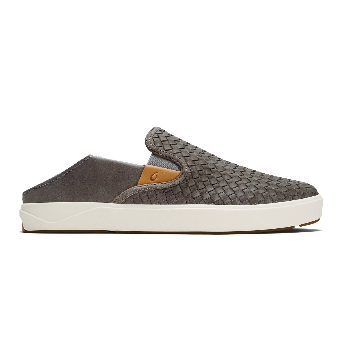 OluKai Lae‘ahi Lauhala Men's Leather Slip-On Sneakers for Men
