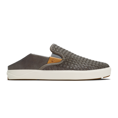 OluKai Lae‘ahi Lauhala Men's Leather Slip-On Sneakers for Men