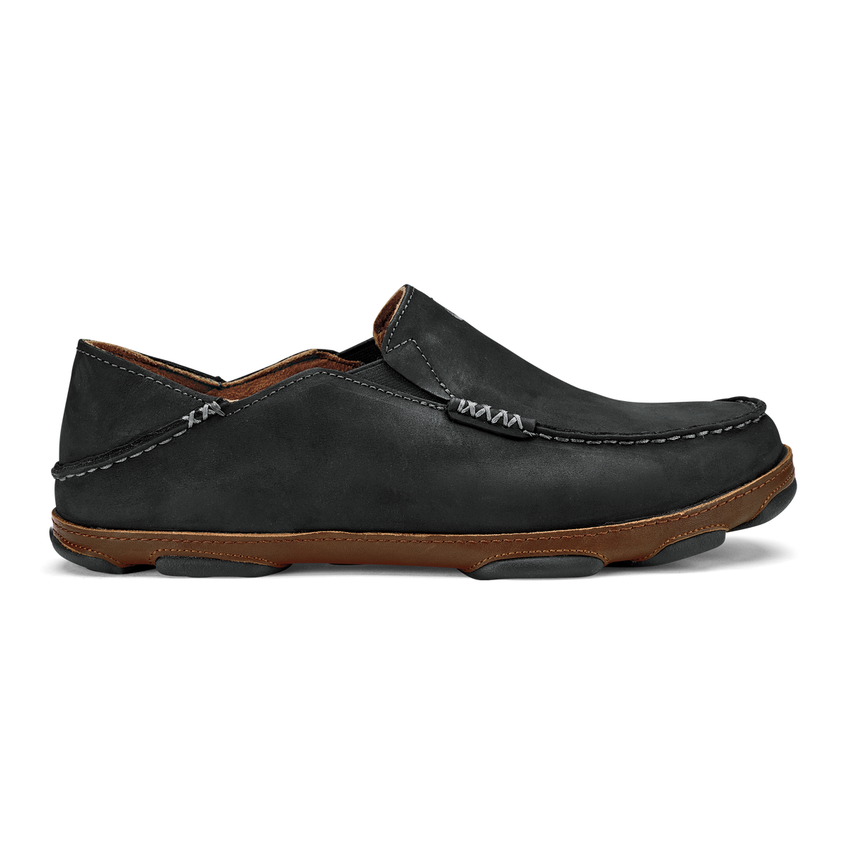 OluKai Moloā Men's Leather Slip On Shoes for Men