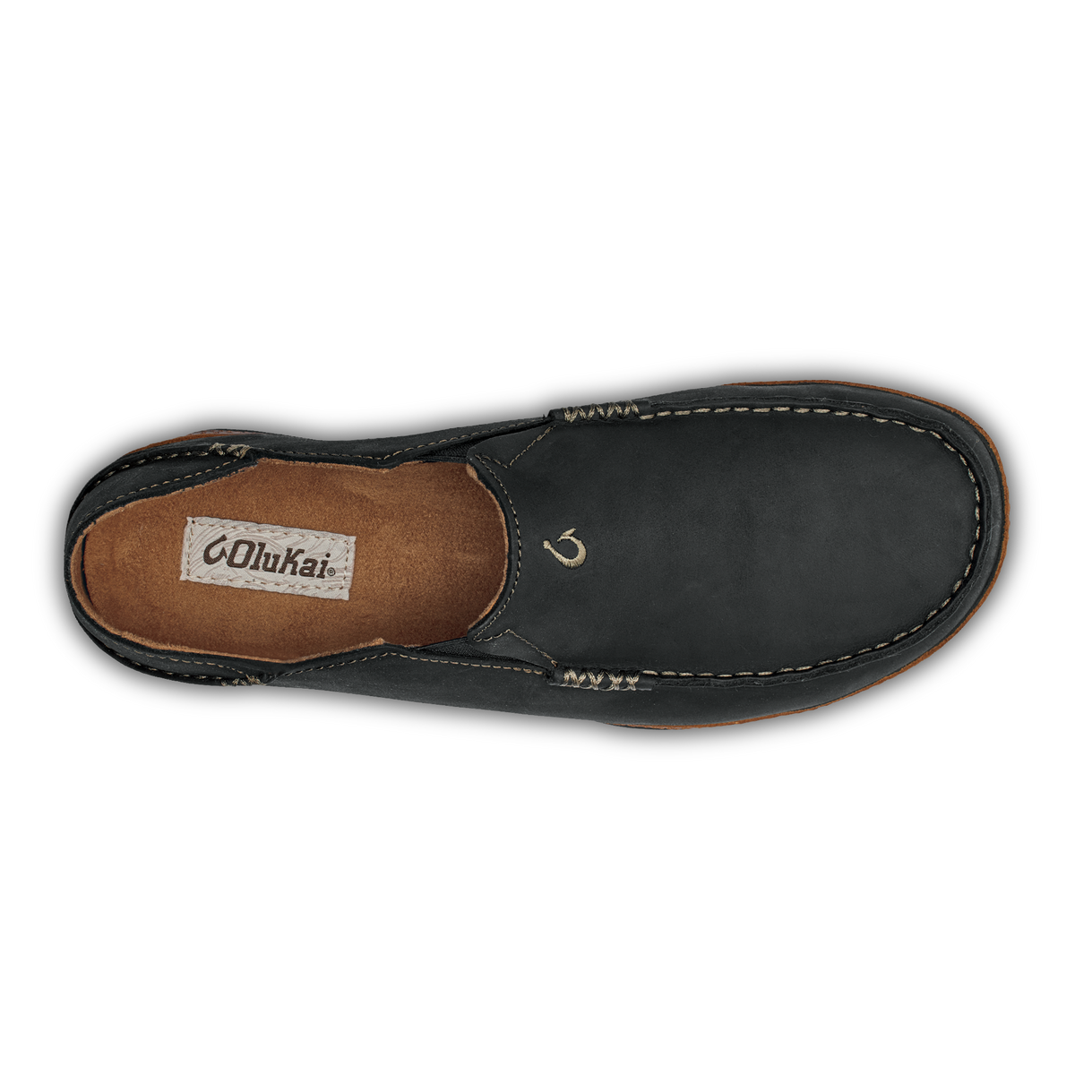 OluKai Moloā Men's Leather Slip On Shoes for Men