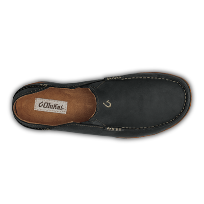 OluKai Moloā Men's Leather Slip On Shoes for Men