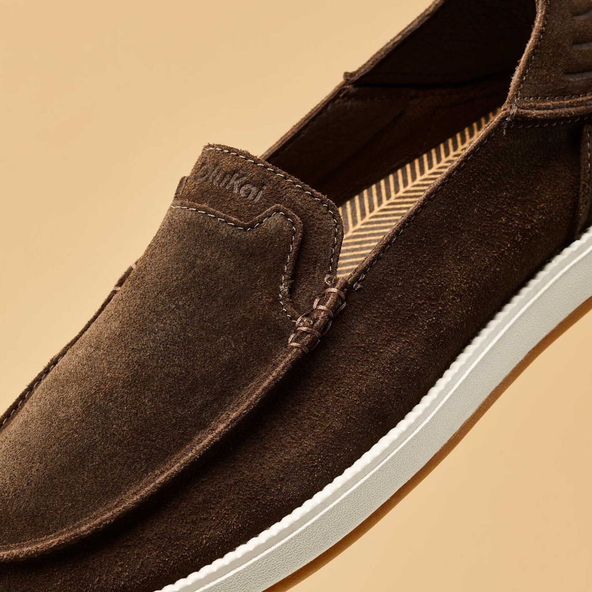OluKai Kākaha Nia Men‘s Suede Slip-On Shoes for Men