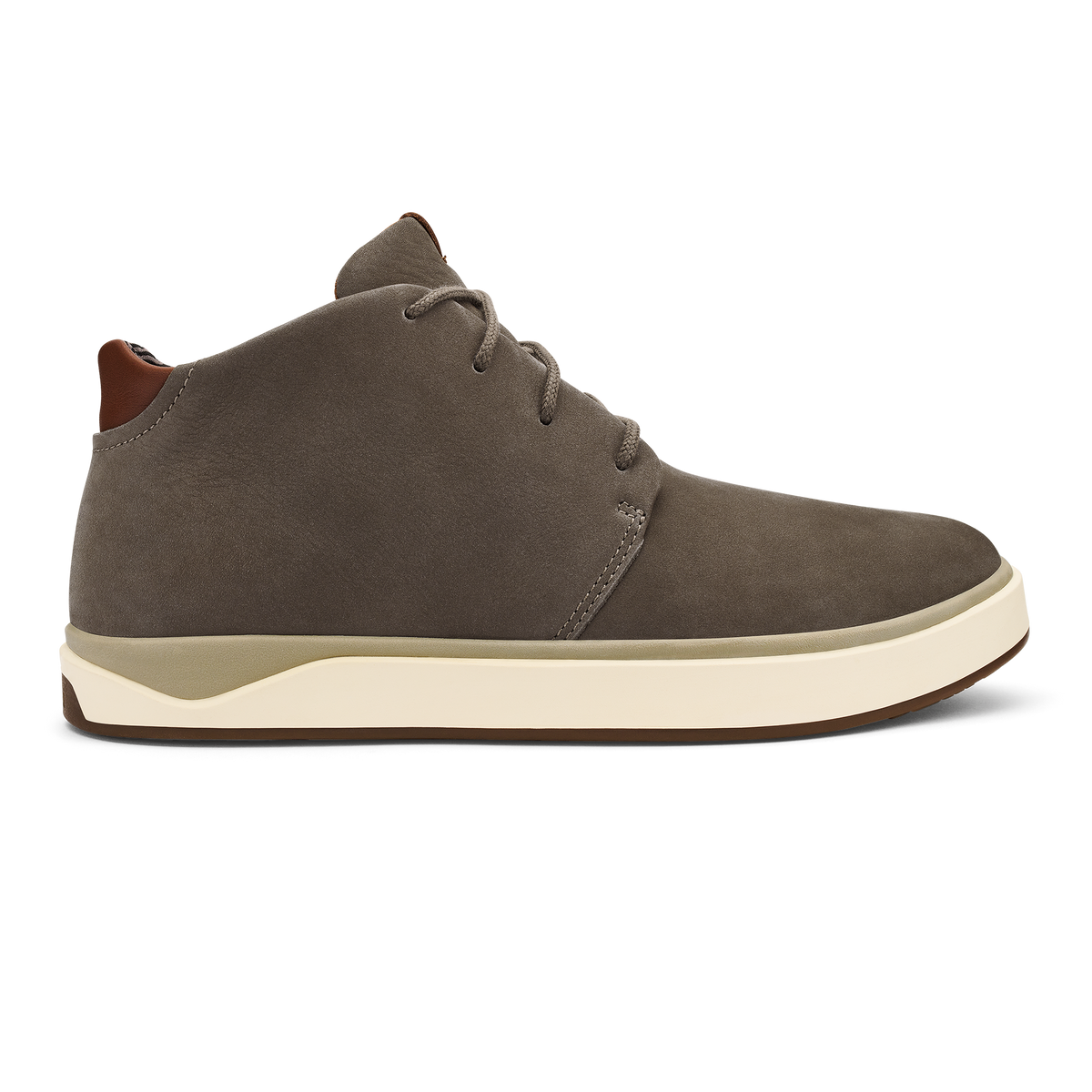 OluKai Papakū 'Ili Men’s Waterproof Leather Boots- Mustang for Men