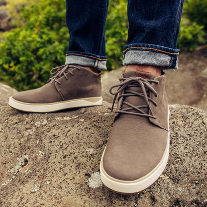 OluKai Papakū 'Ili Men’s Waterproof Leather Boots- Mustang for Men