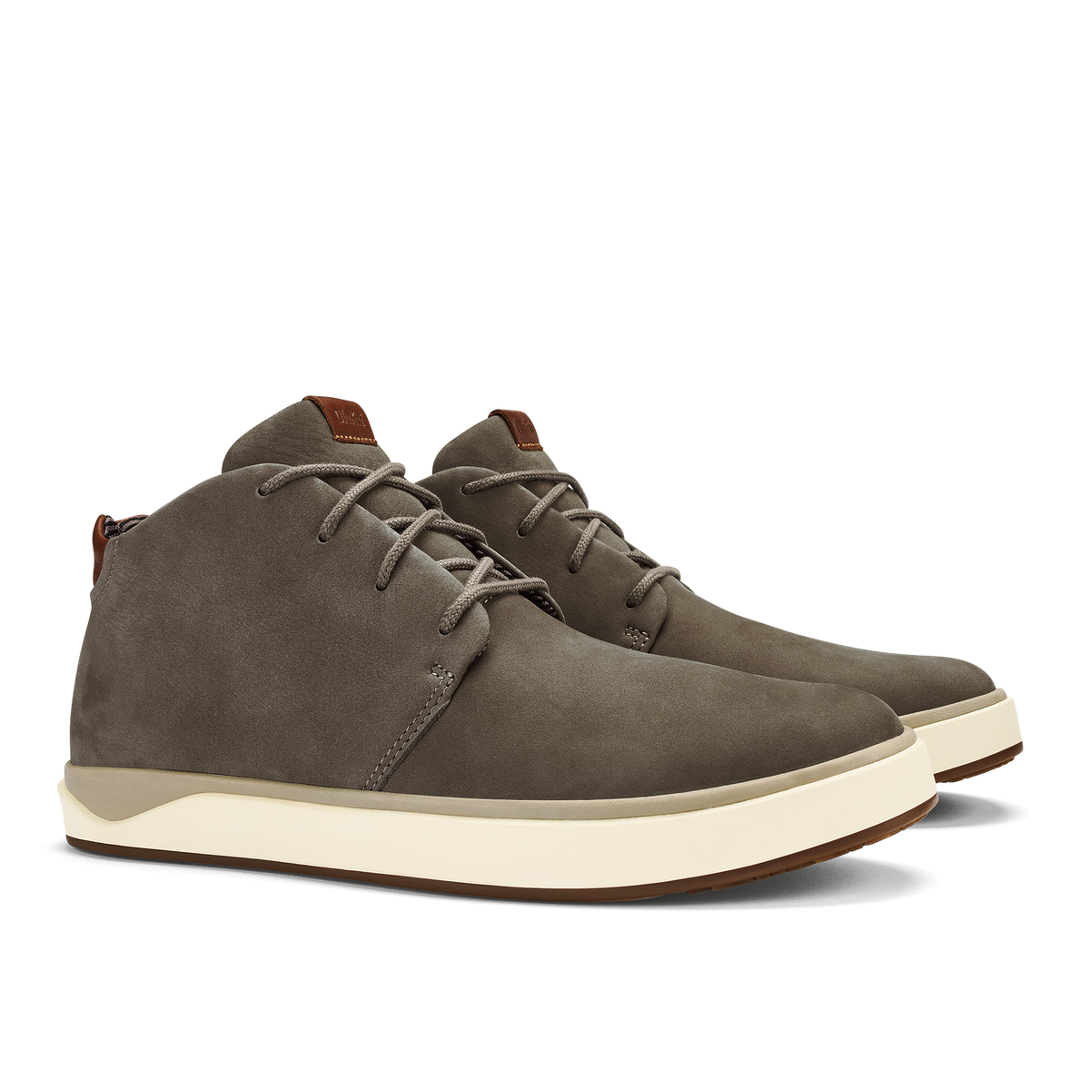 OluKai Papakū 'Ili Men’s Waterproof Leather Boots- Mustang for Men