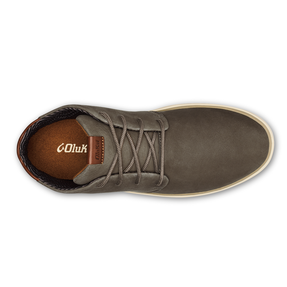 OluKai Papakū 'Ili Men’s Waterproof Leather Boots- Mustang for Men