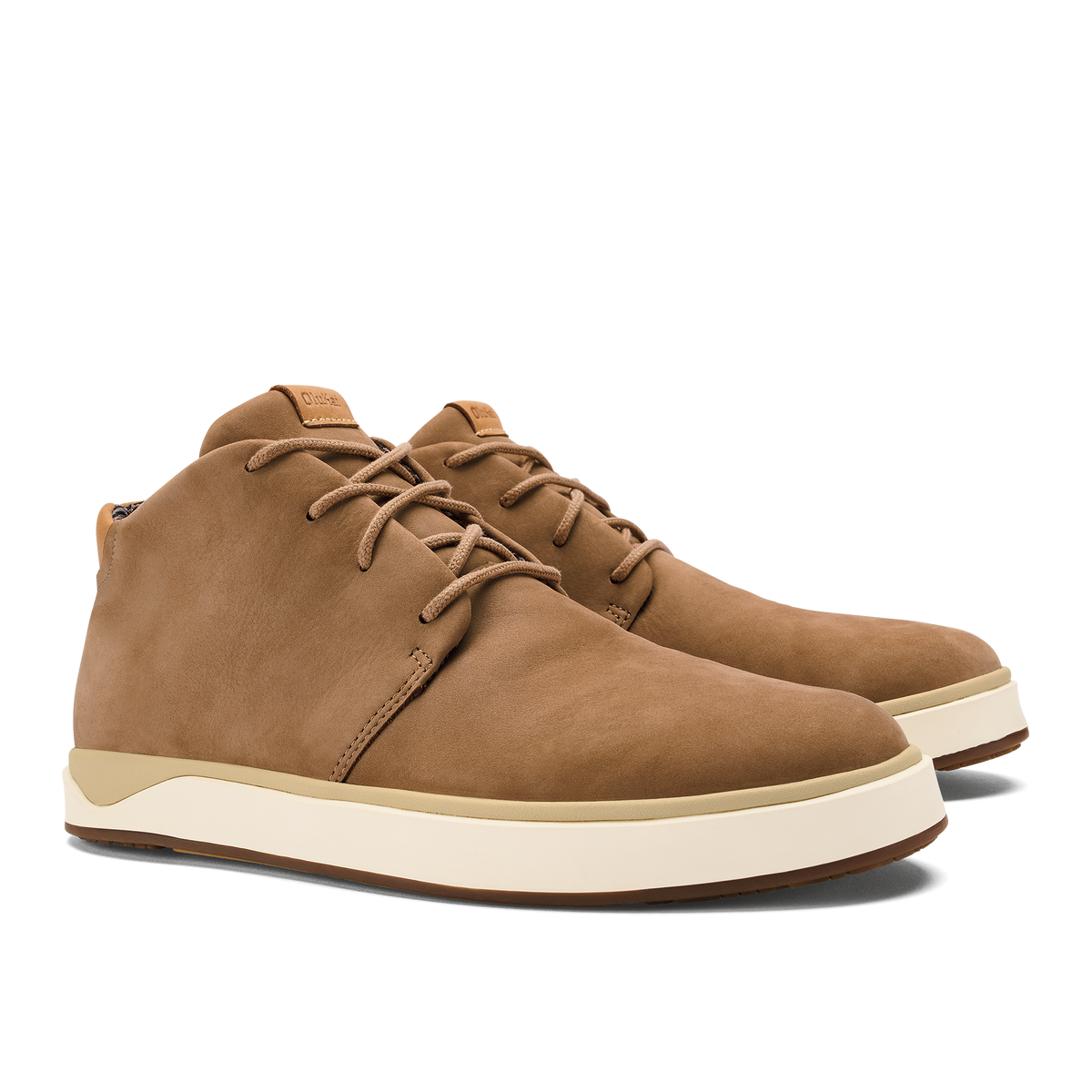 OluKai Papakū 'Ili Men’s Waterproof Leather Boots- Tan for Men