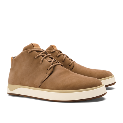OluKai Papakū 'Ili Men’s Waterproof Leather Boots- Tan for Men