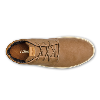 OluKai Papakū 'Ili Men’s Waterproof Leather Boots- Tan for Men