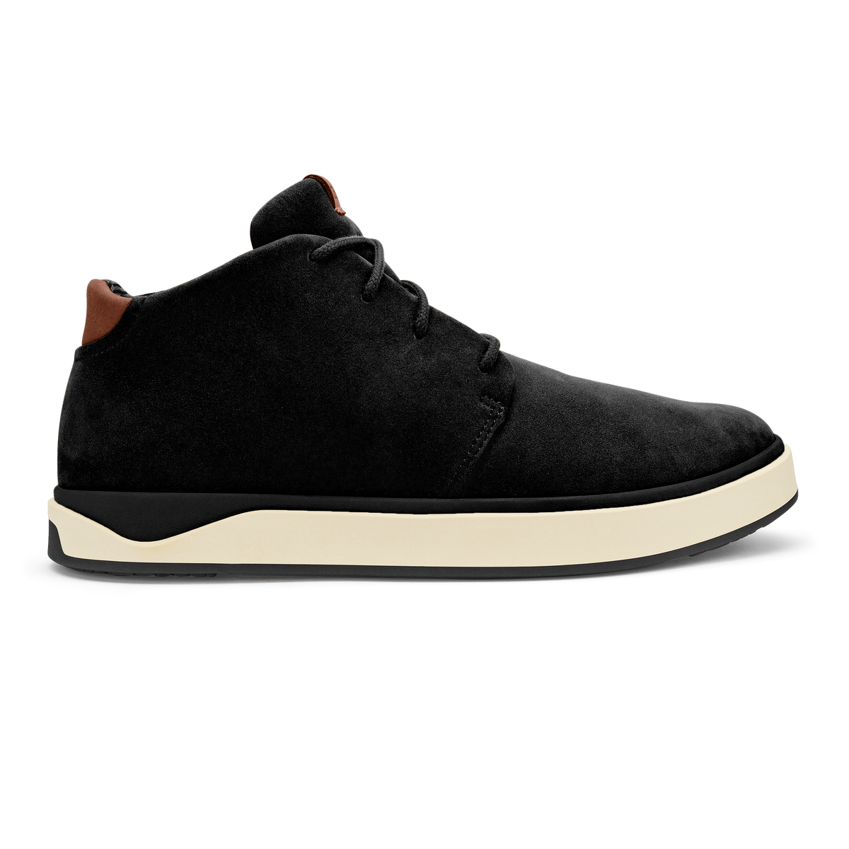 OluKai Papakū 'Ili Men’s Waterproof Leather Boots- Black for Men