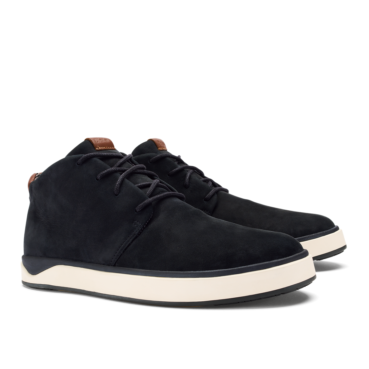 OluKai Papakū 'Ili Men’s Waterproof Leather Boots- Black for Men