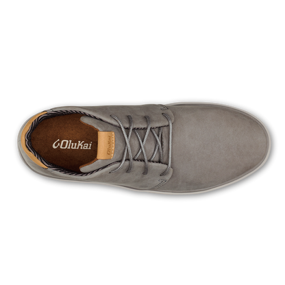 OluKai Papakū 'Ili Men’s Waterproof Leather Boots- Graphite for Men