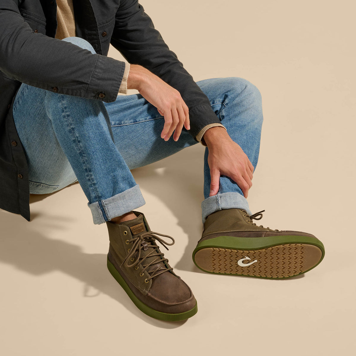 OluKai Mōlina Men’s Waterproof Leather Boots for Men