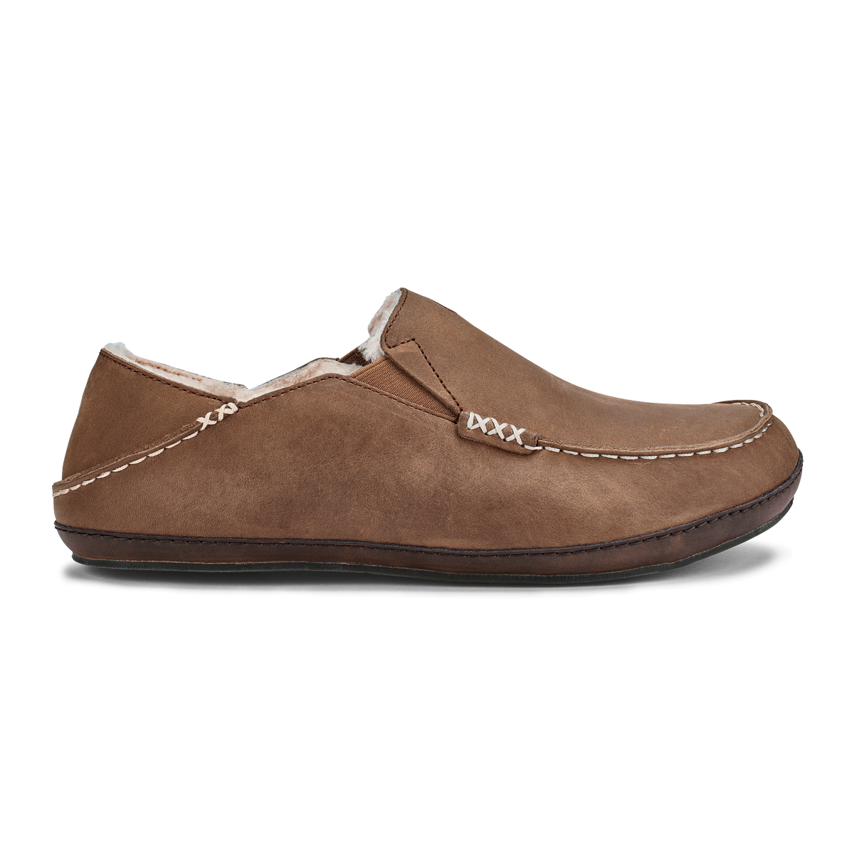 OluKai Moloā Men's Leather Slippers for Men