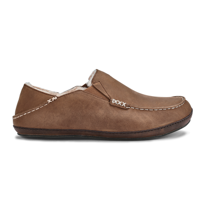OluKai Moloā Men's Leather Slippers for Men