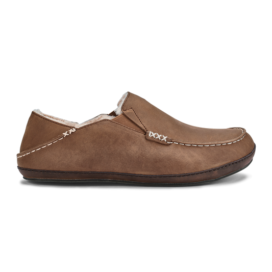OluKai Moloā Men's Leather Slippers for Men