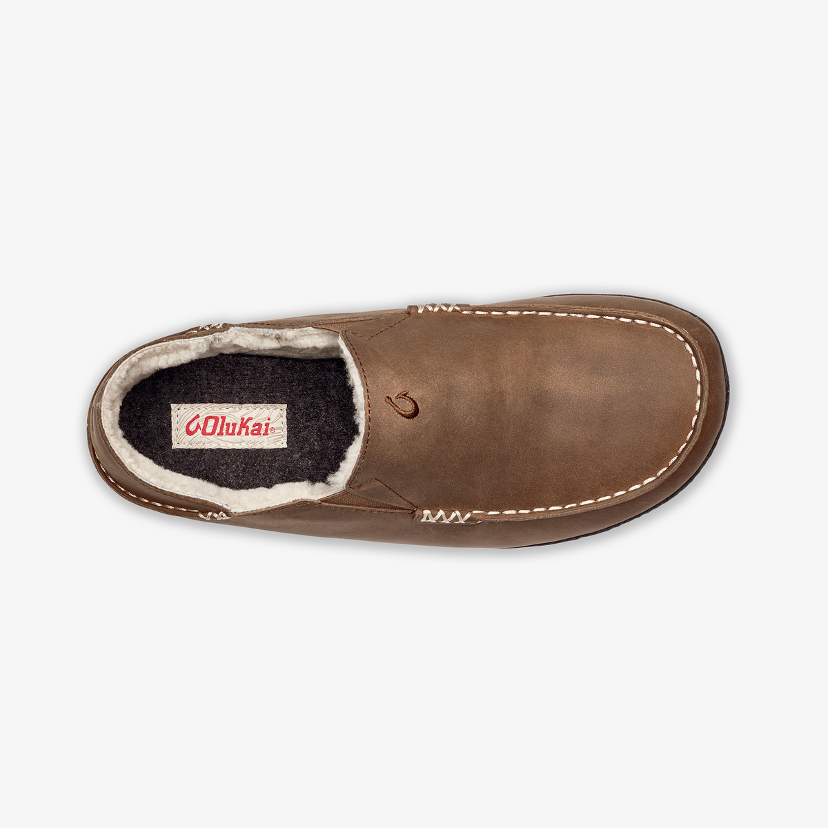 OluKai Moloā Men's Leather Slippers for Men
