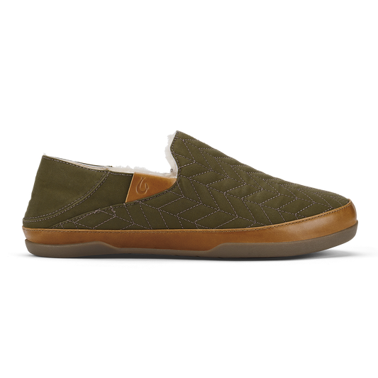 OluKai Hanohano Men’s Waxed Canvas Slippers for Men