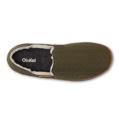 OluKai Hanohano Men’s Waxed Canvas Slippers for Men