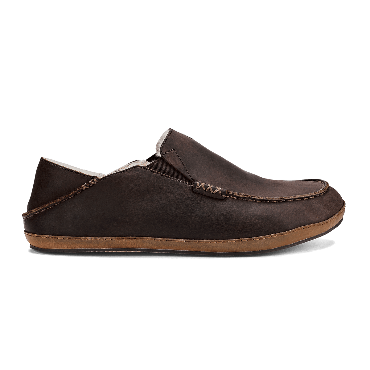 OluKai Moloā Men's Nubuck Leather Slippers for Men